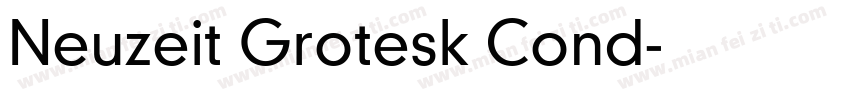 Neuzeit Grotesk Cond字体转换